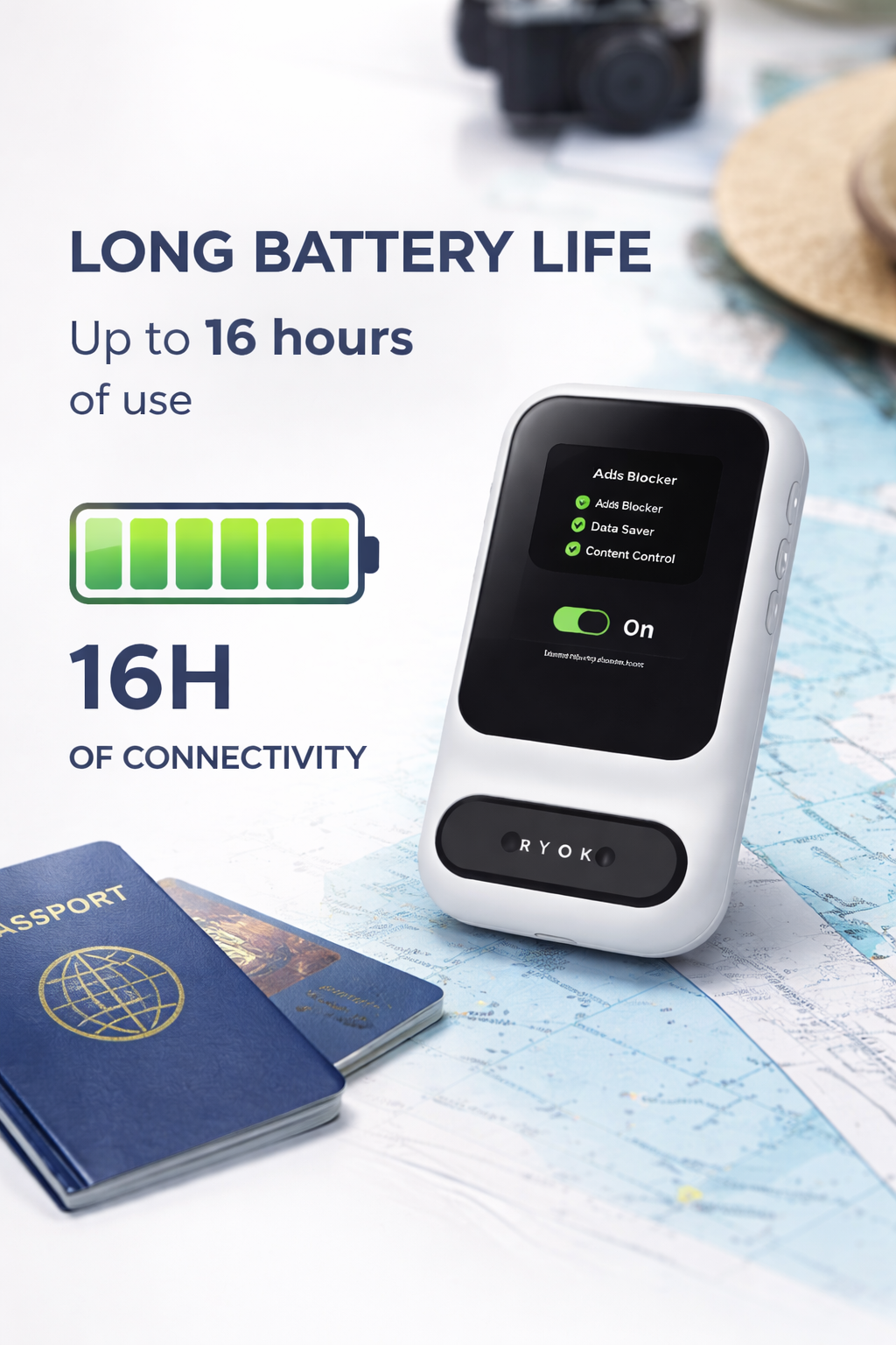 All day battery life travel