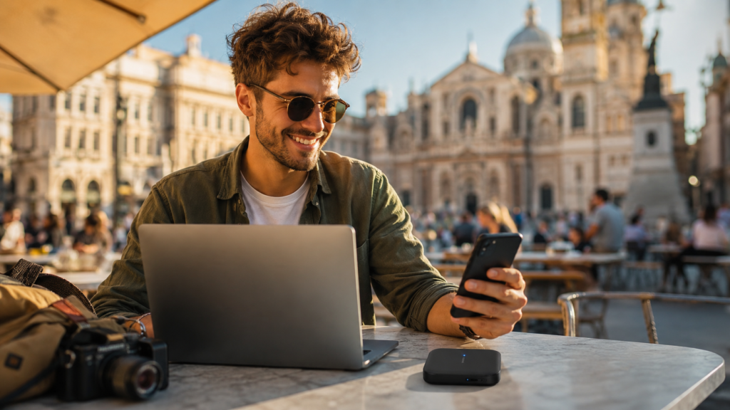 Ryoko WiFi router — pocket-sized portable travel router that keeps you connected in 176 countries